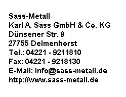 Sass-Metall Karl A. Sass GmbH & Co. KG