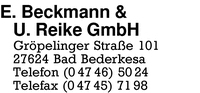 Beckmann, E. & U. Reinke GmbH