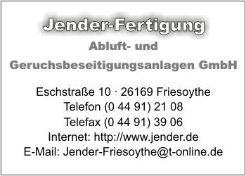Jender-Fertigung Abluft- und Geruchsbeseitigungsanlagen GmbH
