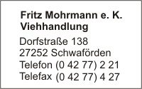 Mohrmann e.K., Fritz