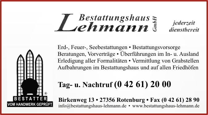 Bestattungshaus G. Lehmann GmbH