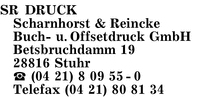 SR Druck Scharnhorst & Reincke GmbH
