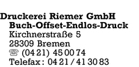 Druckerei Riemer GmbH