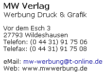 MW Verlag Werbung Druck & Grafik