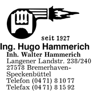 Hammerich Inh. Walter Hammerich, Ing. Hugo