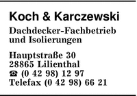 Koch & Karczewski Bedachungsgeschft GmbH
