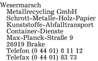 Wesermarsch Metallrecycling GmbH