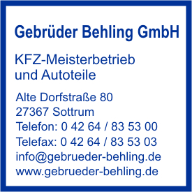 Behling GmbH, Gebrder