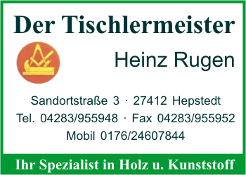Der Tischlermeister Heinz Rugen