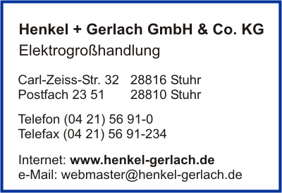 Henkel + Gerlach GmbH & Co. KG