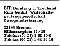 BTR Beratung und Treuhand Ring GmbH