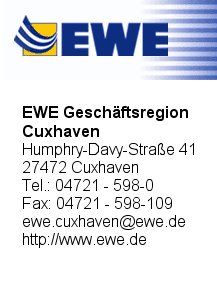 EWE Geschftsregion Cuxhaven