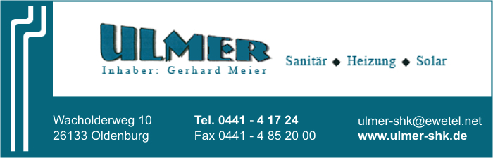 Ulmer Sanitr-Heizung-Solar e.K. Inh. Gerhard Meier