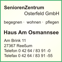 Seniorenzentrum Osterfeld GmbH Haus Am Osmannsee